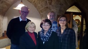 Olaf Döring, Vorsitzende Ingetraut Becker, Friedgard Poßögel, Horst Seyffarth, Beate Burghardt-Keil (v.l.n.r.)